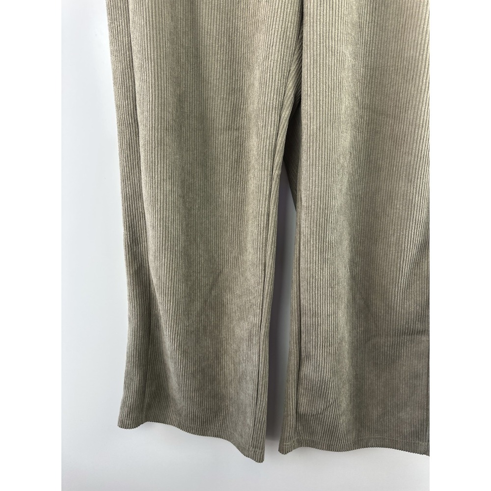 Halara High Waisted Pocket Straight Leg Mop Corduroy Casual Pants Beige Large - Picture 13 of 15
